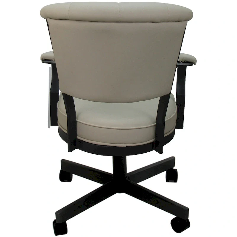 Miami Swivel Metal Caster Chair on Reading Base - 18 High Seat