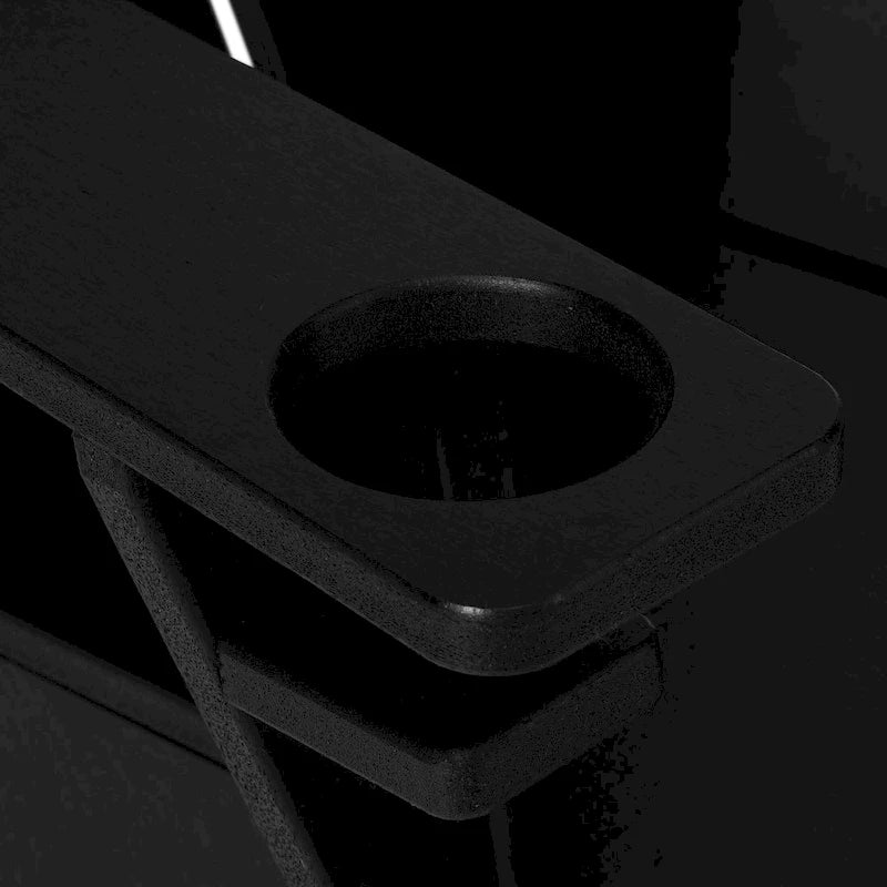 Polytrends Coastin Modern Poly Adirondack Chair (Set of 2), Black