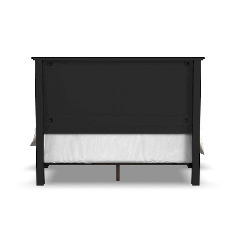 Homestyles Oak Park Black Wood Queen Bed