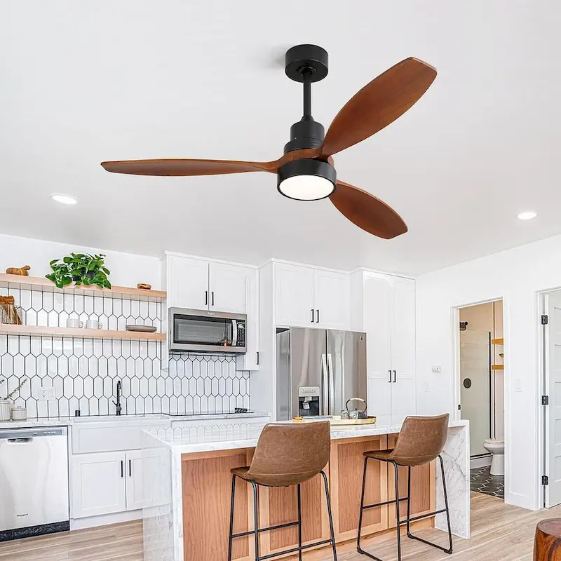 52  Low Profile Ceiling Fan with Light and Remote Control