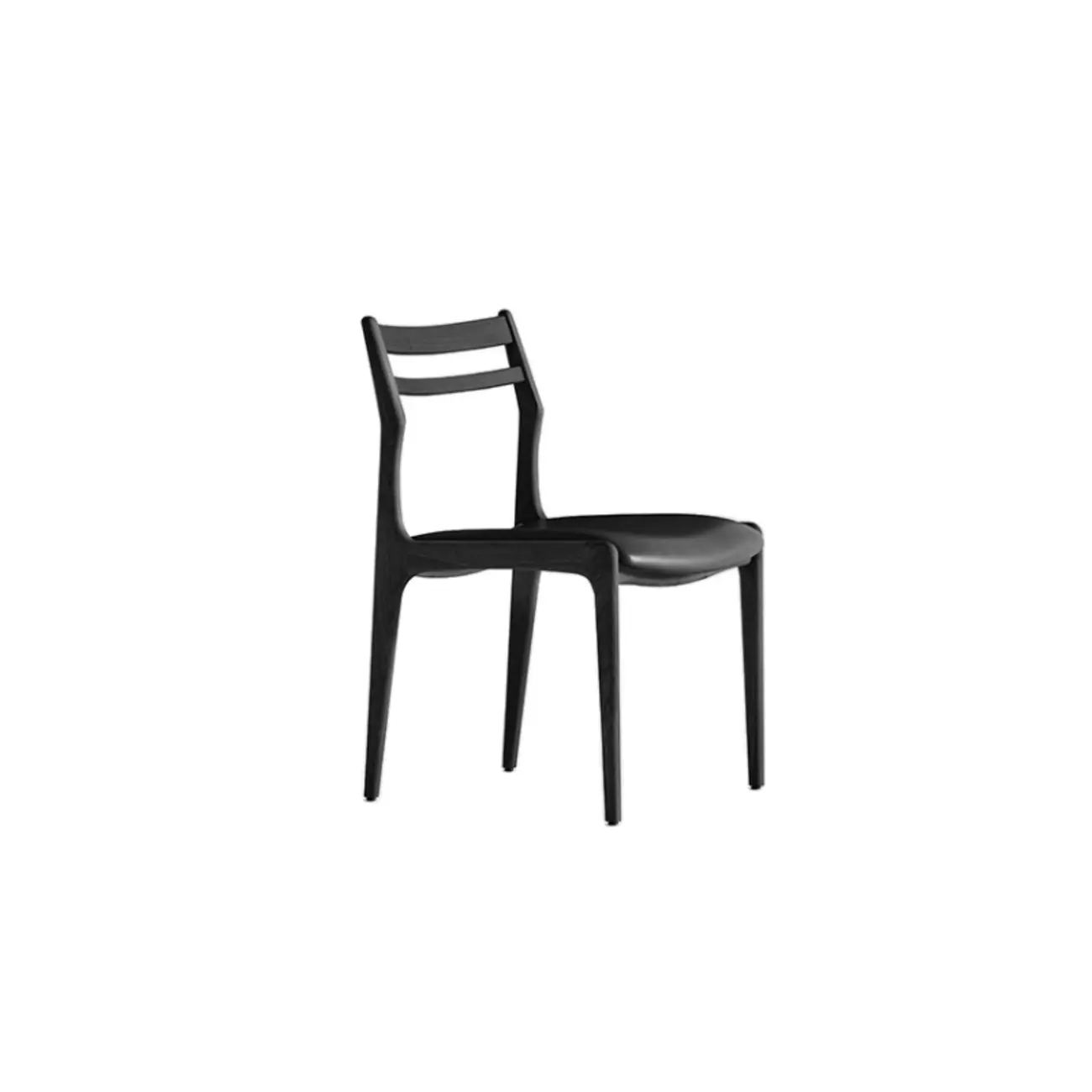 Modern Upholstered Ladder Back Wooden Dining Chair