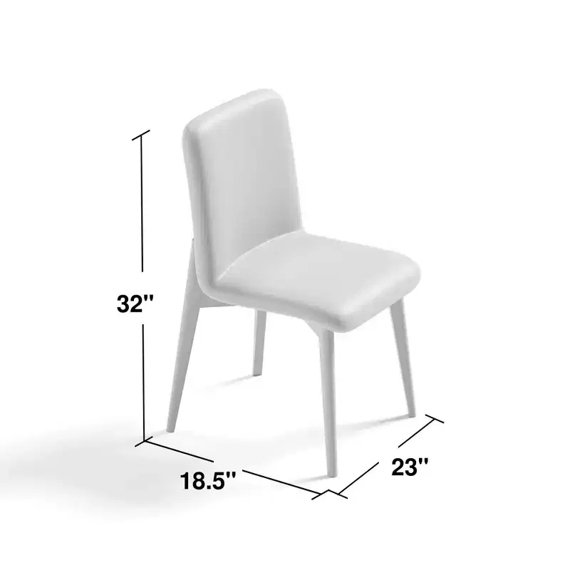 PexFix 2Pcs Upholstered Dining Chairs Modern Fabric Kitchen Chairs with Padded Seat & Sturdy Wood Legs Side Chairs for Dining Room Living Room