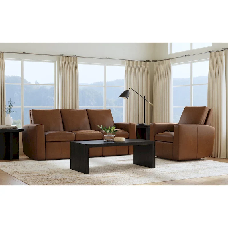 Arina Fawn Power Reclining Sofa by Flexsteel