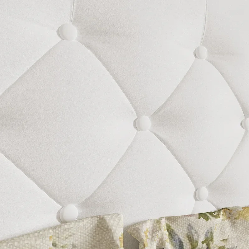 Queen/King Designer Bed Frame with LED Ambiance Lighting PU Leather