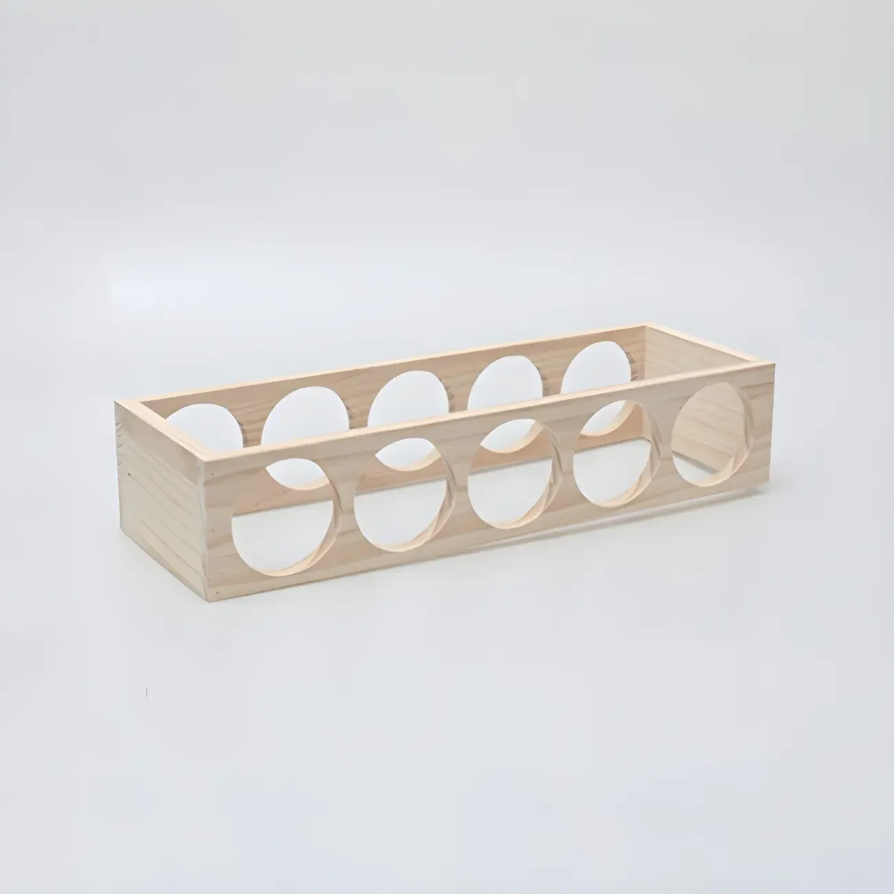 Natural Wooden Stackable Wine Rack Tabletop Wine Holder