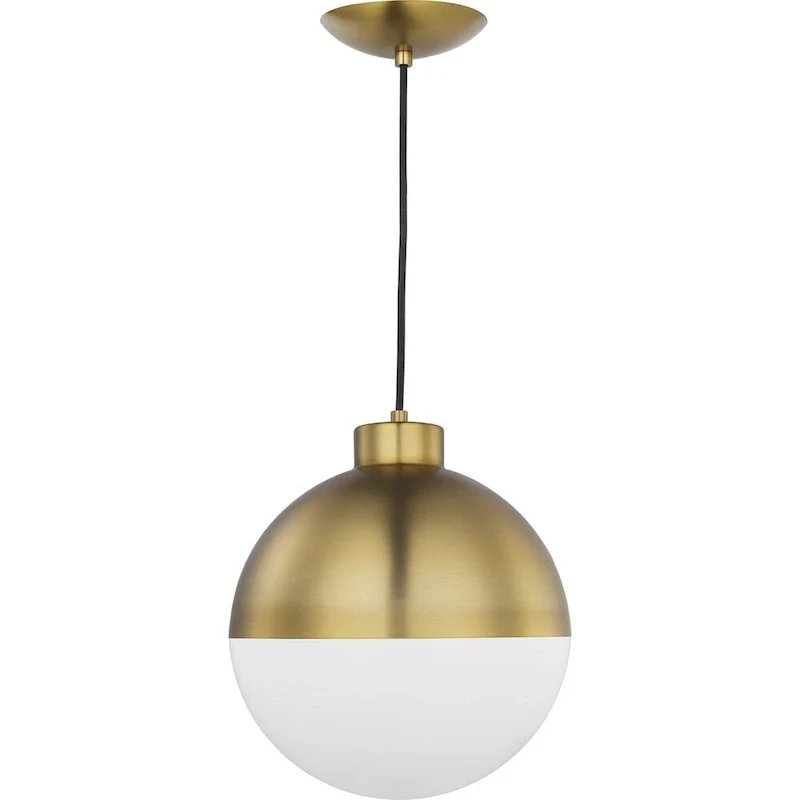 Globe LED Collection Brushed Bronze One-Light LED Pendant - 19.880  x 13.750  x 13.750