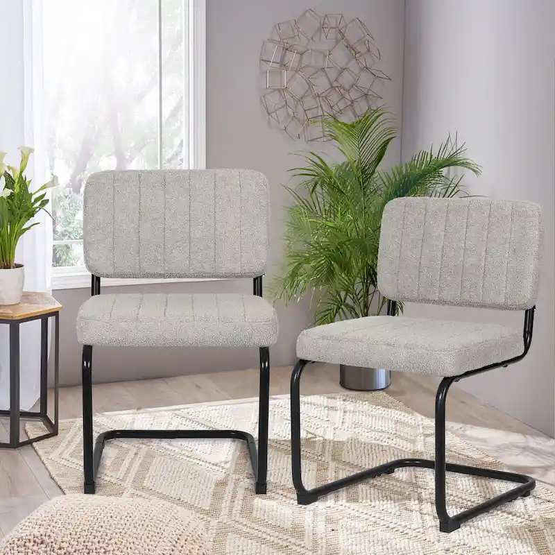 Dining Chairs Set of 2,Upholstered Comfy Sturdy Side Chair