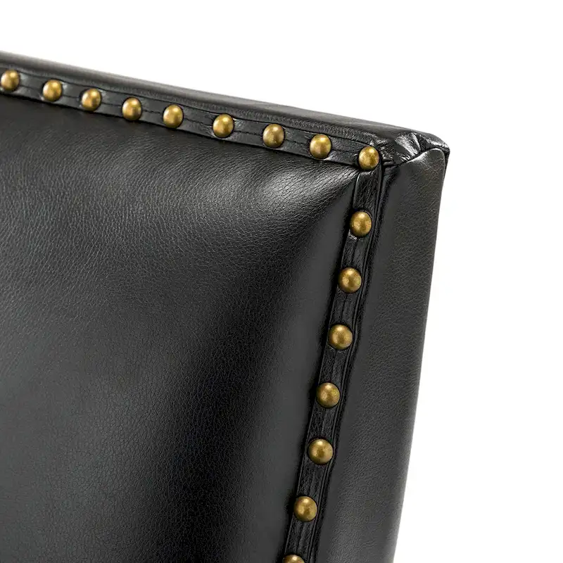 Nileus Modern Classic Polyester Accent Chair with Solid Wooden Legs Set of 2 by HULALA HOME