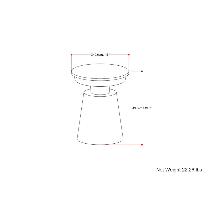 White Marble Top Side Table with Black and Gold Metal Base