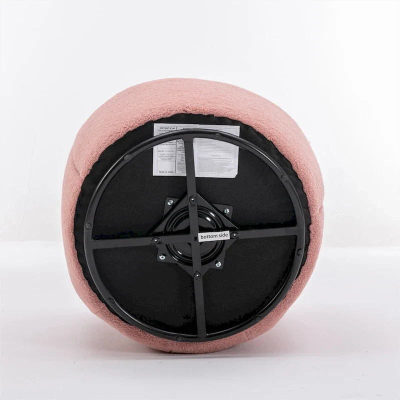 Teddy Fabric Swivel Accent Armchair Barrel Chair