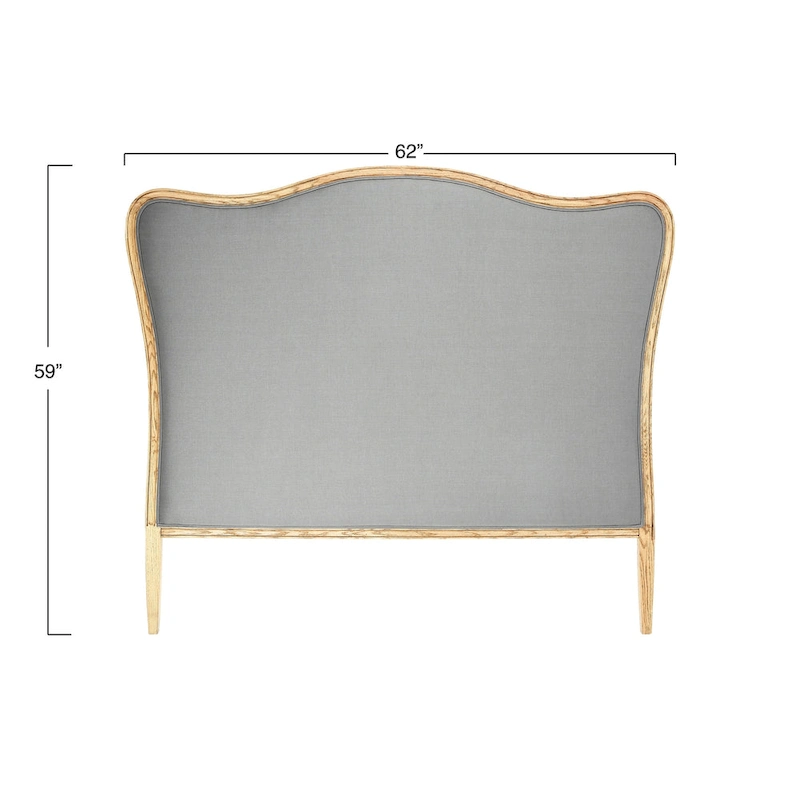 Oak & Linen Headboard