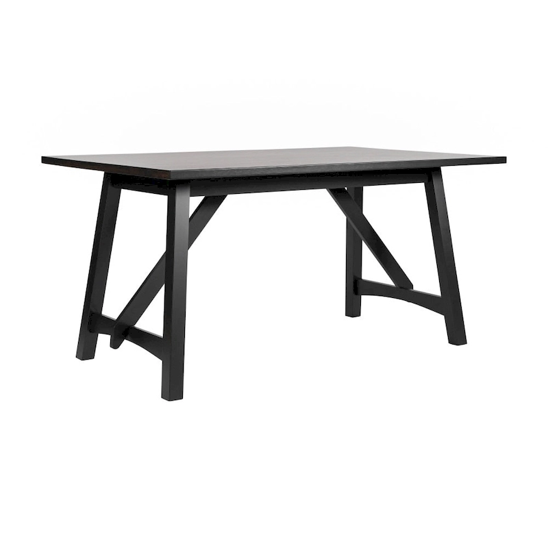 Solid Wood Commercial Grade Trestle Base Dining Table
