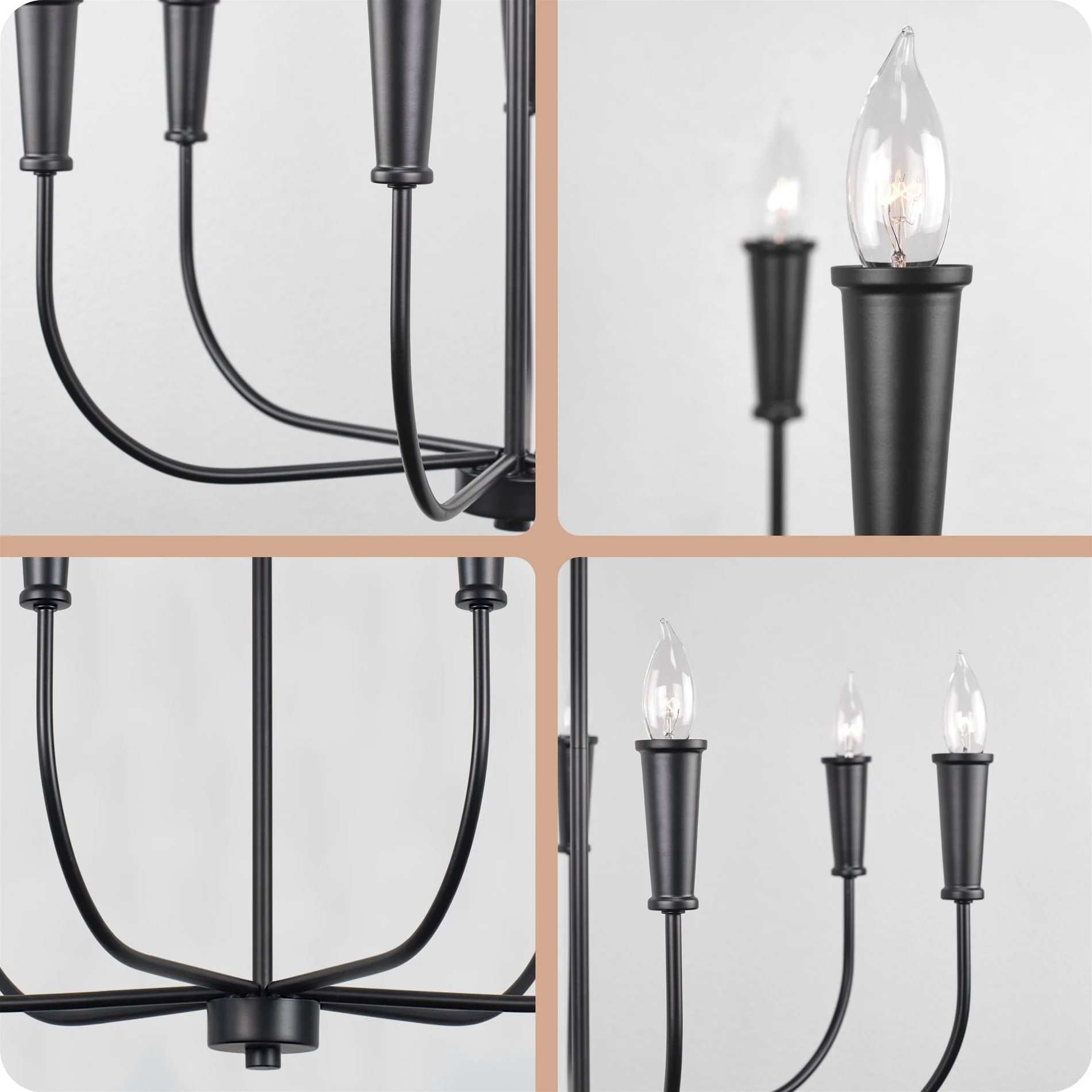 Beaux 26 6-Light Modern Chandelier
