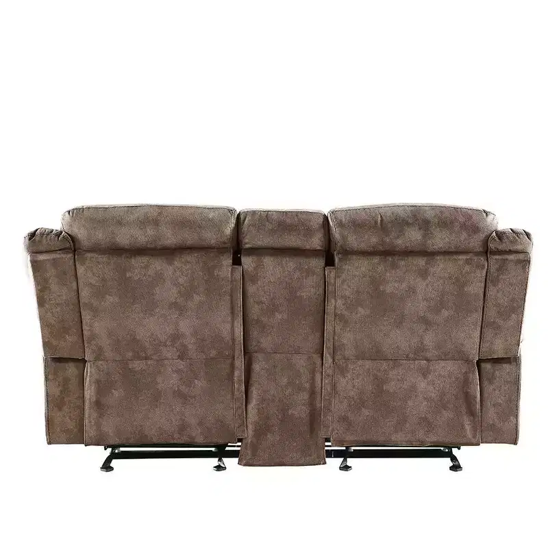 Acme Furniture Zubaida Sofa Two Tone Chocolate Velvet