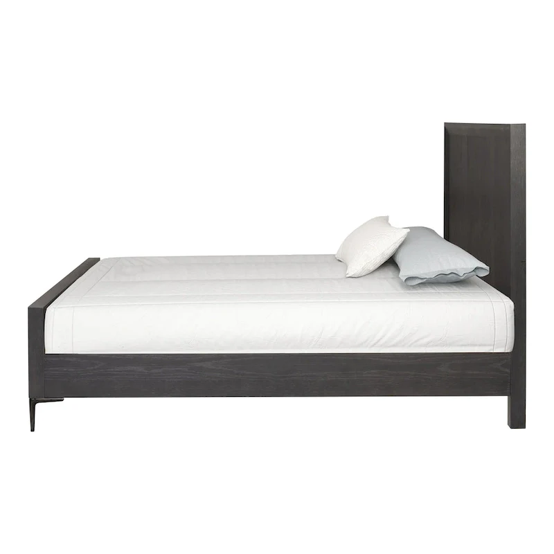 Modern Solid Wood Panel Bed