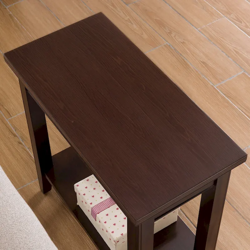 Leick Home Laurent Narrow End Table with Shelf