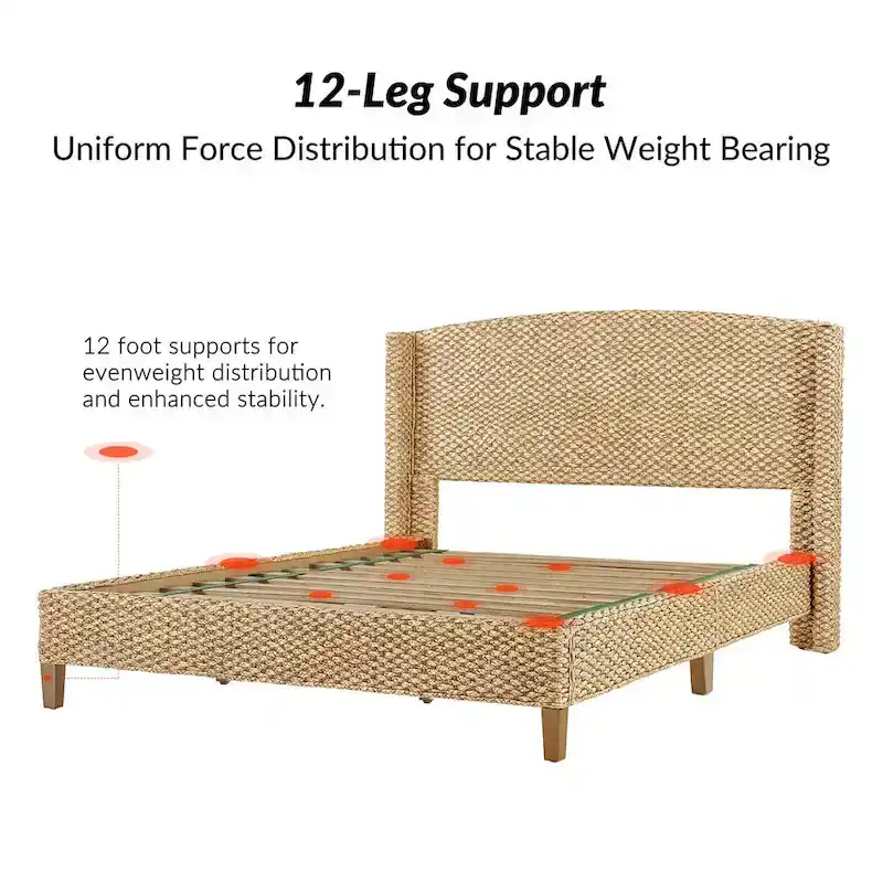 Ludwig Traditional Standard Bed with Wingback Design by HULALA HOME