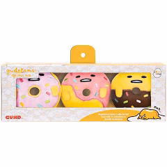 Gudetama Donut Collector Set Plush 10cm 3 Pack