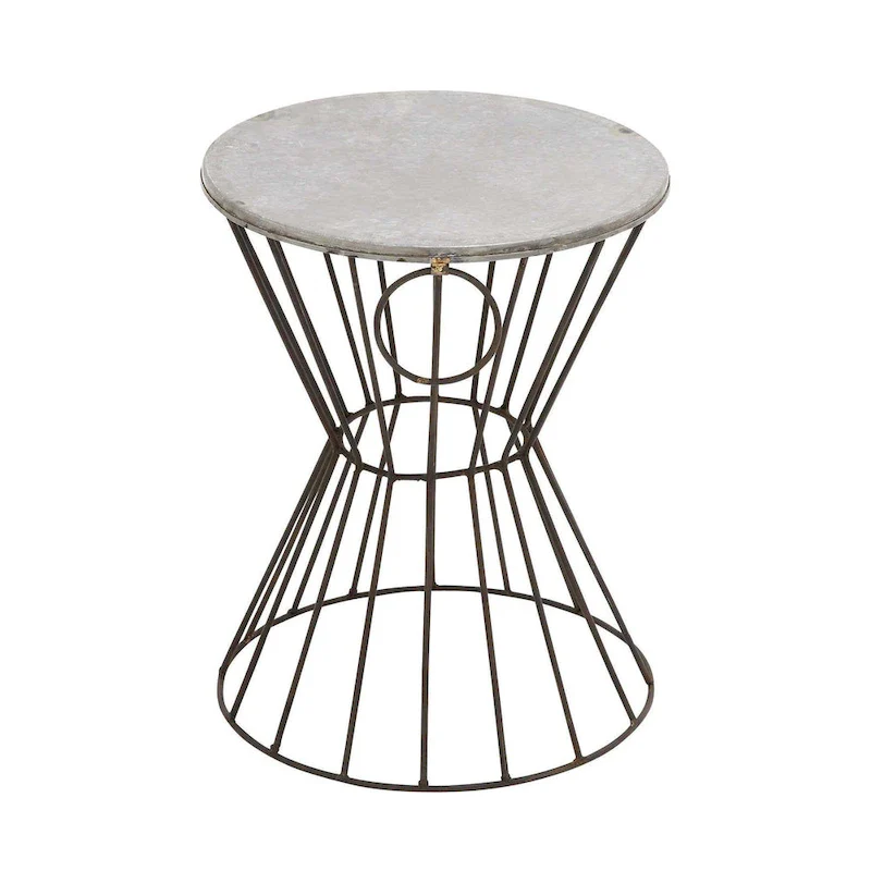Metal Accent Table - Gray -