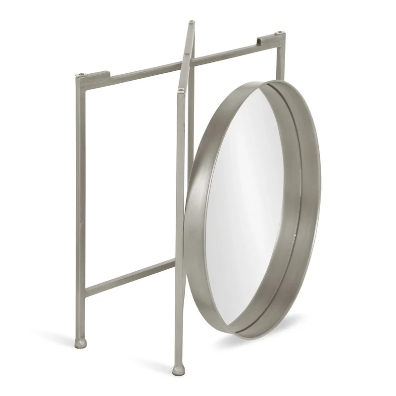 Kate and Laurel Celia Round Metal Side Table - 18.25x18.25x22