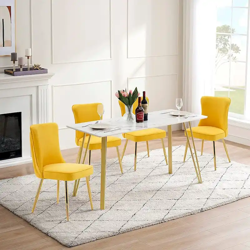 Tufted Button Back Room Chair Set of 2