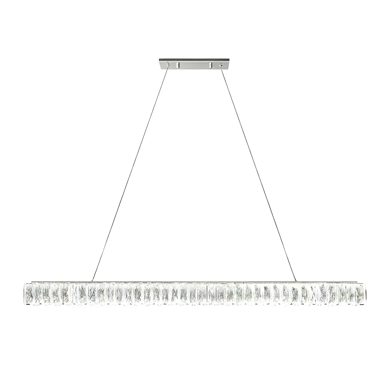 Trendy Modern Crystal Linear Pendant Light