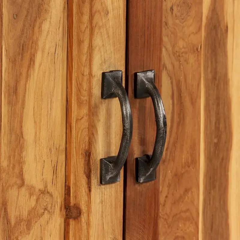 vidaXL Sideboard Recycled Teak and Steel 25.6x11.8x27.6