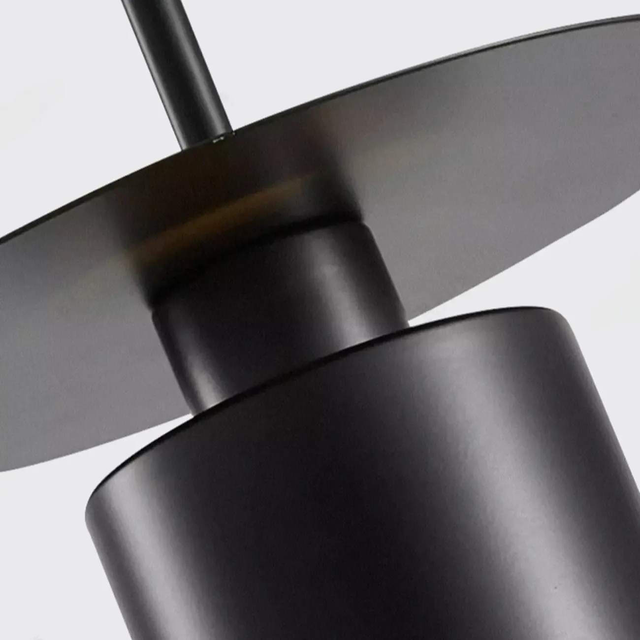 Art Deco Black Metal Geometric Hanging Bedroom Pendant Light