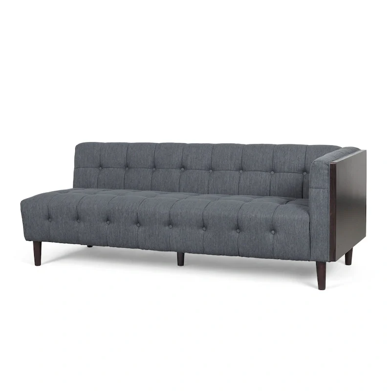 Clermont Mid-century Tufted Sectional Sofa by Christopher Knight Home - 114.00 L x 114.00 W x 30.75 H