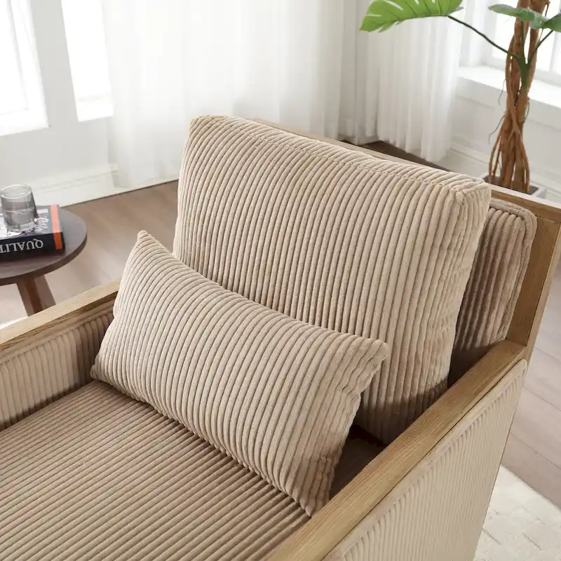 Camel Modern 26.8 Swivel Barrel Chair