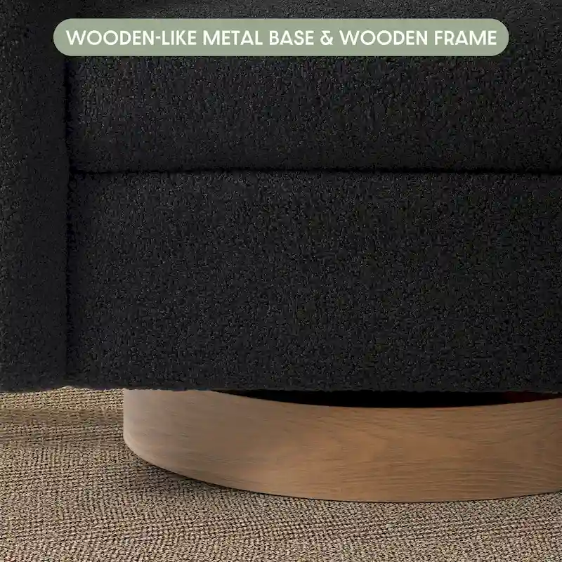 Bayville 29 Wide Sherpa Swivel Chair