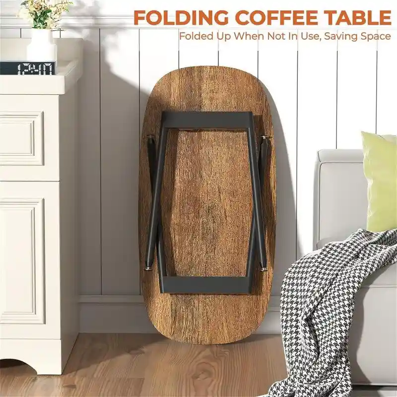 Folding Coffee Table Rustic Farmhouse Coffee Tables - 31.5