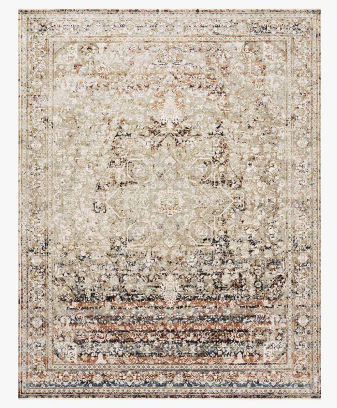 Theia Taupe/Brick Rug