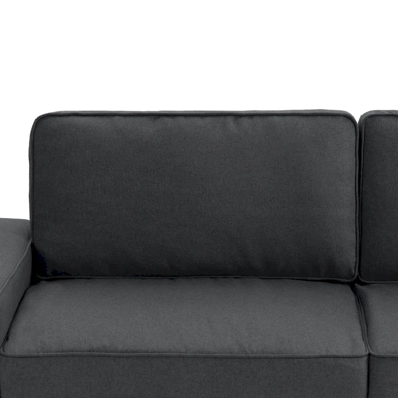 Modern 80 Upholstered Fabric 3-Seater Sofa