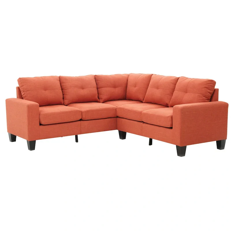 Newbury Twill Fabric Sectional Sofa