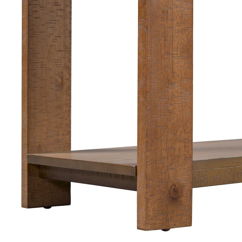 Narrow Long Entryway Console Table Side Table with Bottom Shelf