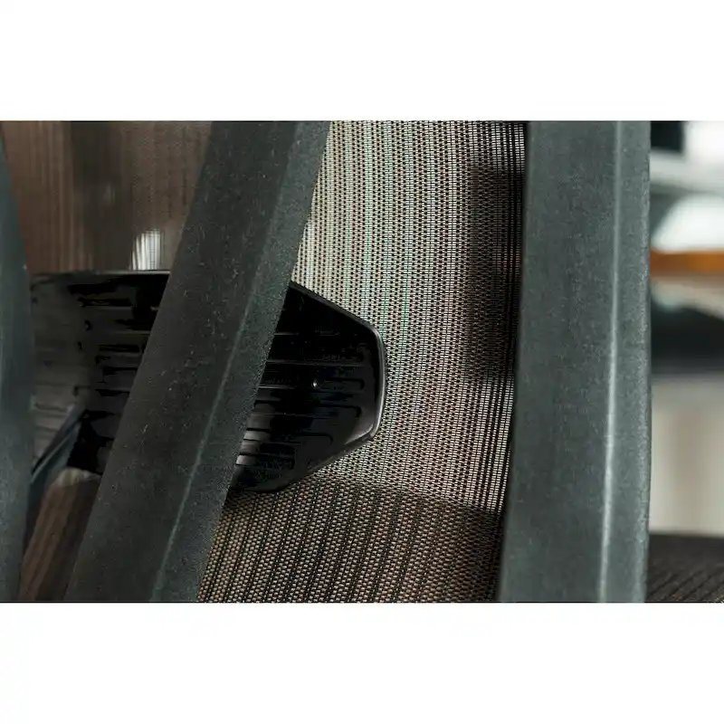 ErgoMax Office Fully Meshed Ergonomic Height Adjustable Brown Office Chair w/Armrests & Headrest, 52 Inch Max Height