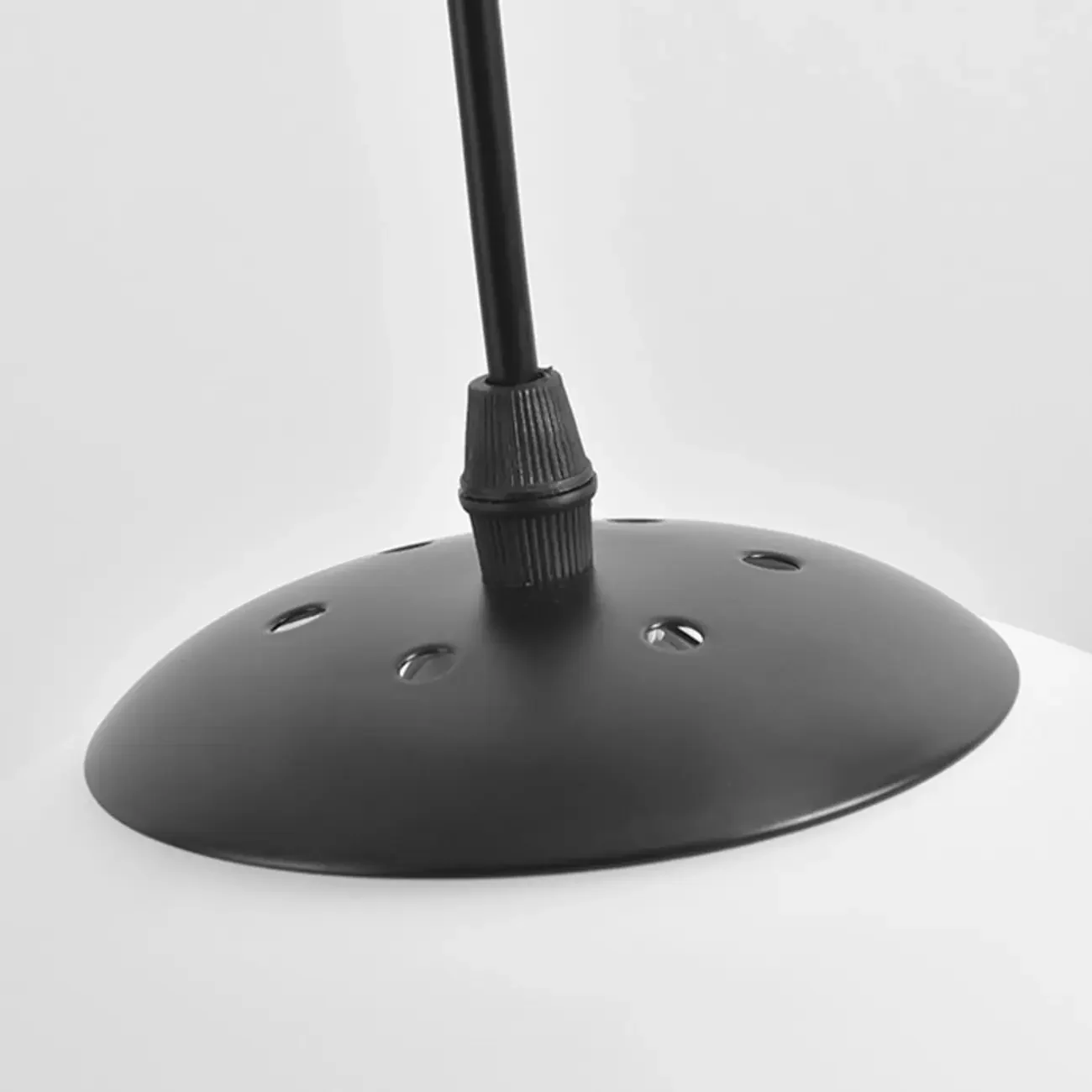 Modern White Glass Globe Pendant Light