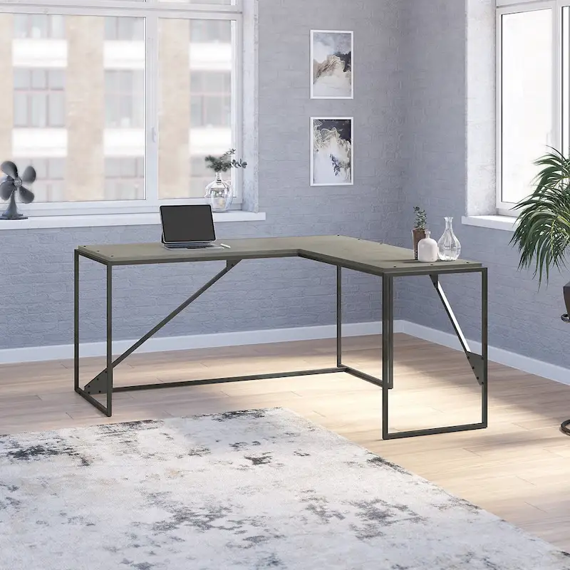 62W L Shaped Industrial Office Desk