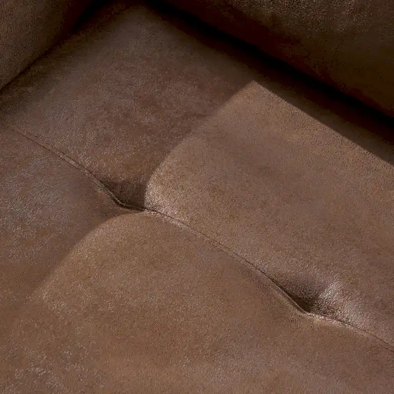 Modern 31 Microfiber Club Chair with Tapered Legs and Thick Seat Cushions