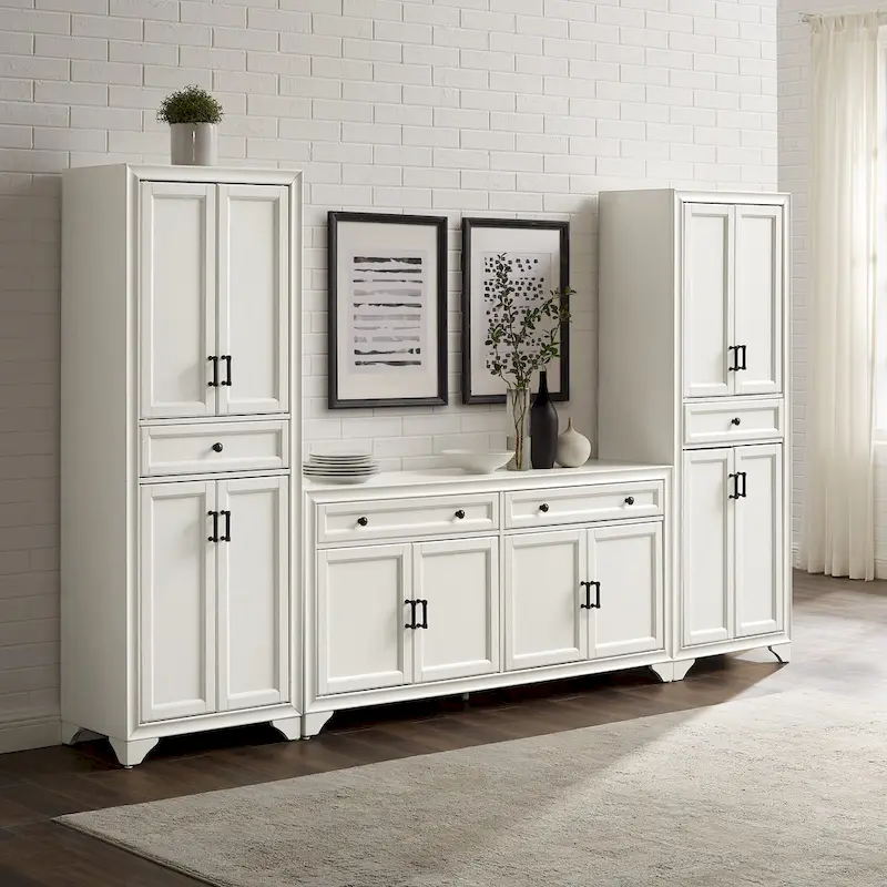 Crosley Tara 3Pc Sideboard And Pantry Set - 15x108.5x67.75