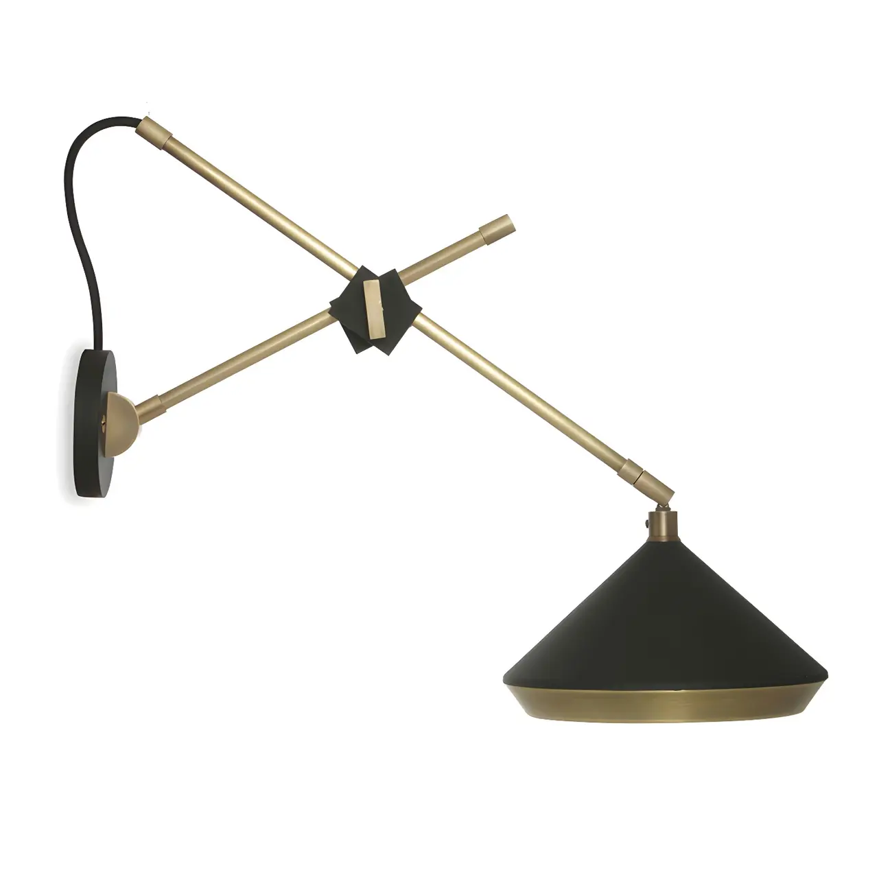 Modern Metal Adjustable Swing Arm Wall Light