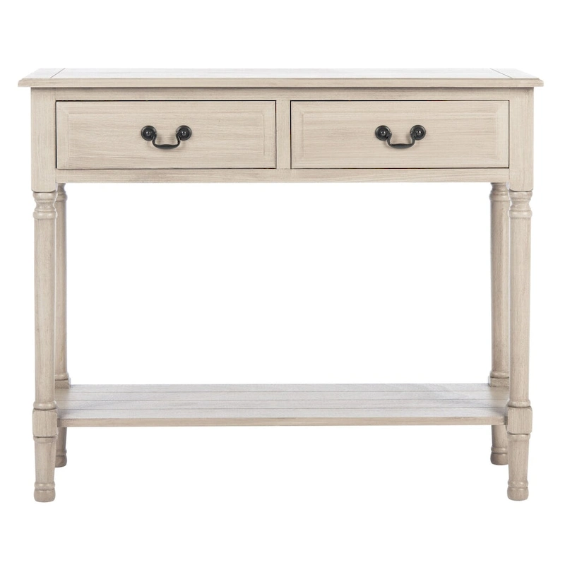 SAFAVIEH Justina 2-Drawer Console Table - 35.5 W x 13 L x 29.5 H - 36Wx13Dx30H