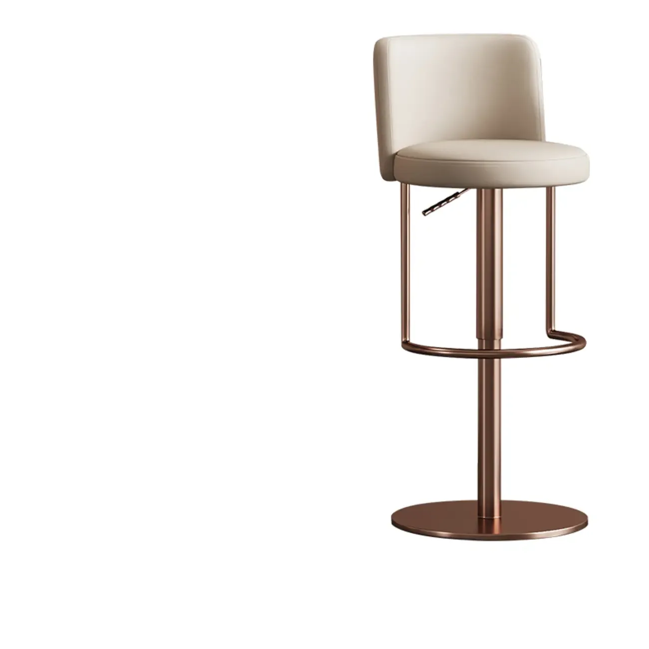 Modern Stainless Steel Swivel Bar Stool Adjustable Height