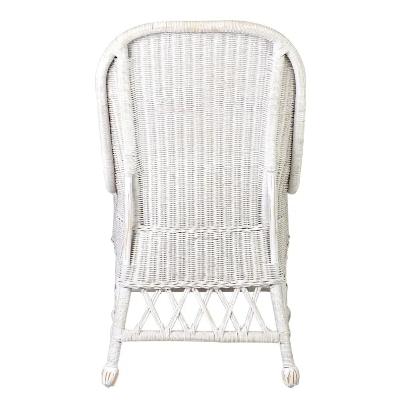 Natural Woven Rattan Dining Chair with Cushion