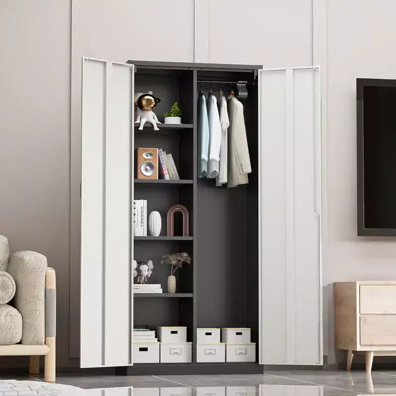 Steel Tool Storage Cabinet With 6 Hooks