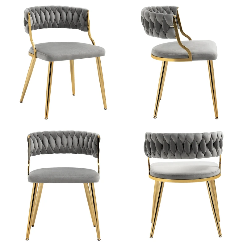 Modern Velvet Dining Chairs Set of 4