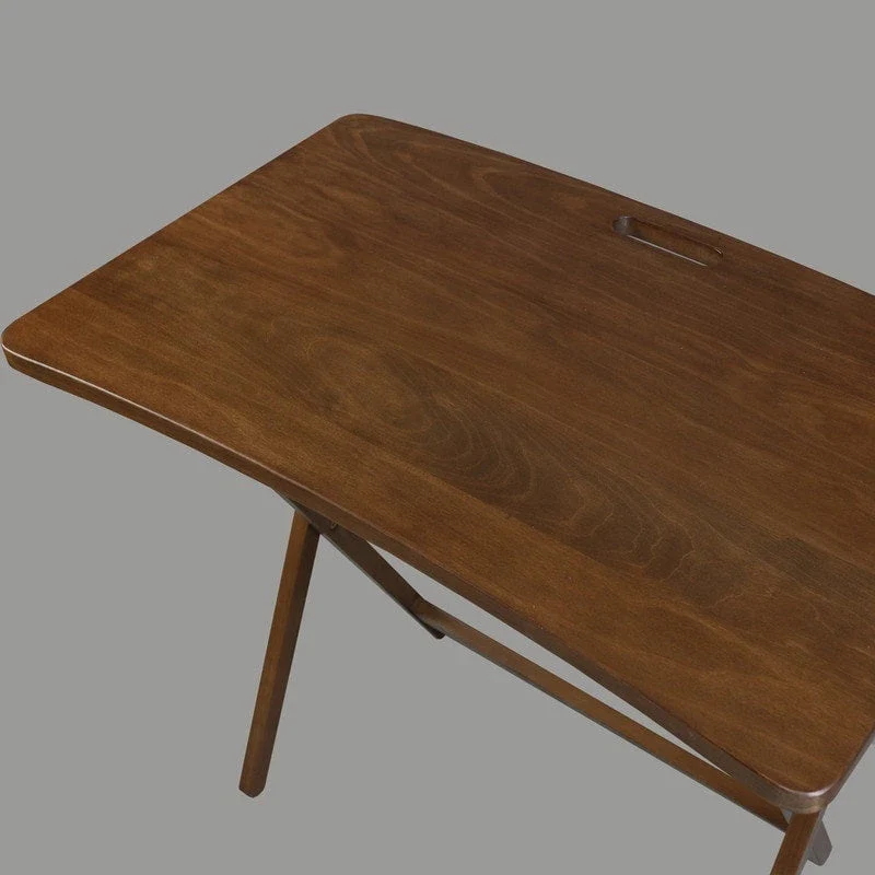 Copper Grove Goosefoot Folding TV Tray Table with Solid Hardwood