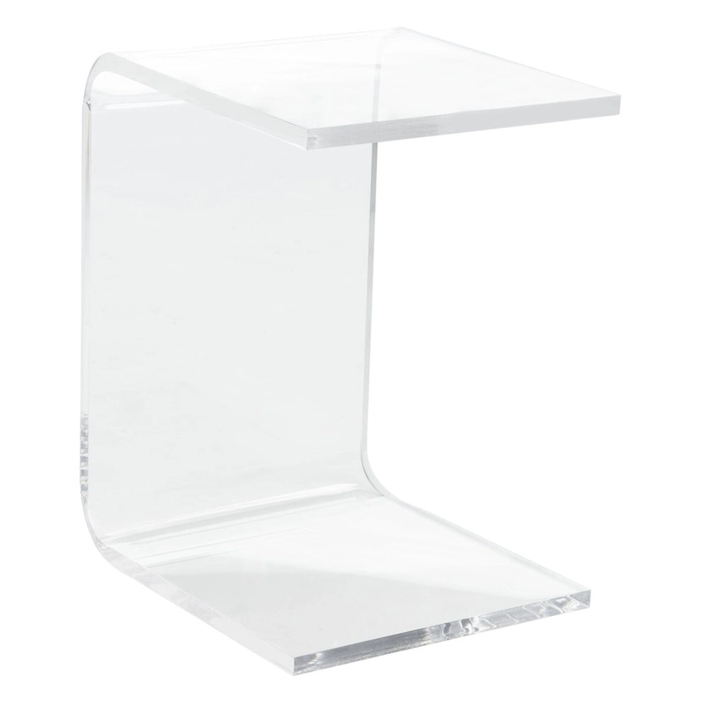 SAFAVIEH Willa Acrylic Clear Side Table - 13.5 W x 15.5 L x 20.4 H - 14Wx16Dx20H