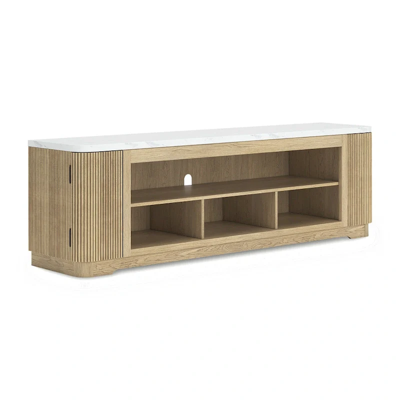 Signature Design by Ashley Camdill Brown 80 TV Stand for TVs up to 90 - 79.5 W x 18.5 D x 24.5 H